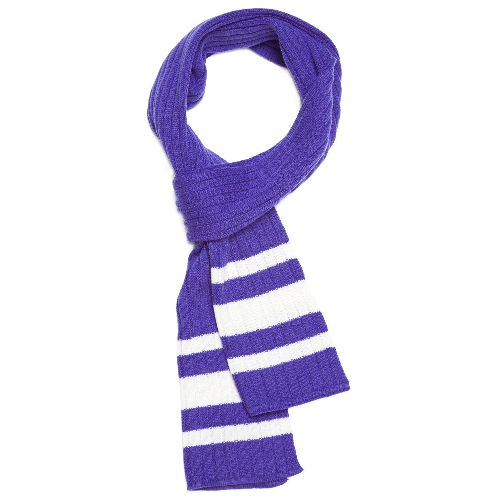 Purple and sales white scarf